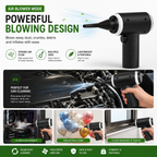 Portable Car Vacuum Cleaner & Air Blower 3-in-1 | مكنسة سيارة محمولة ومنفاخ هواء 3 في 1